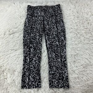 Lululemon Fast & Free Crop II *Nulux 19" Chirasu Black